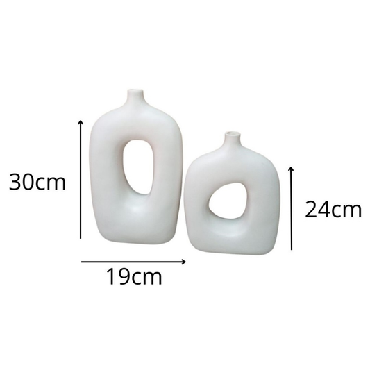 Kit Vaso Decorativo Elegance para Sala Casa Decoração Plantas