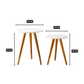 Kit Mesa Lateral Redonda de Canto de Sofá Para Sala Decoração
