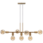 Luminária de teto Pendente Rubis para 7 Lâmpadas 68cm moderno industrial (Estilo Jabuticaba)
